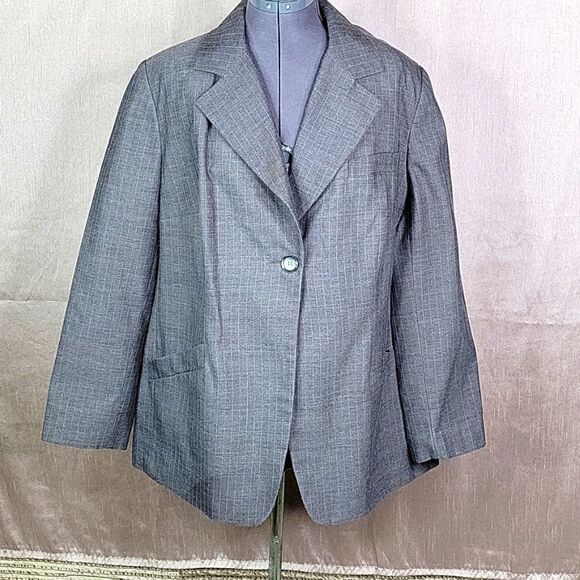 VINTAGE HARVE BENARD BY BERNARD‎ HOLTZMAN Blazer Jacket 3X - Picture 1 of 7